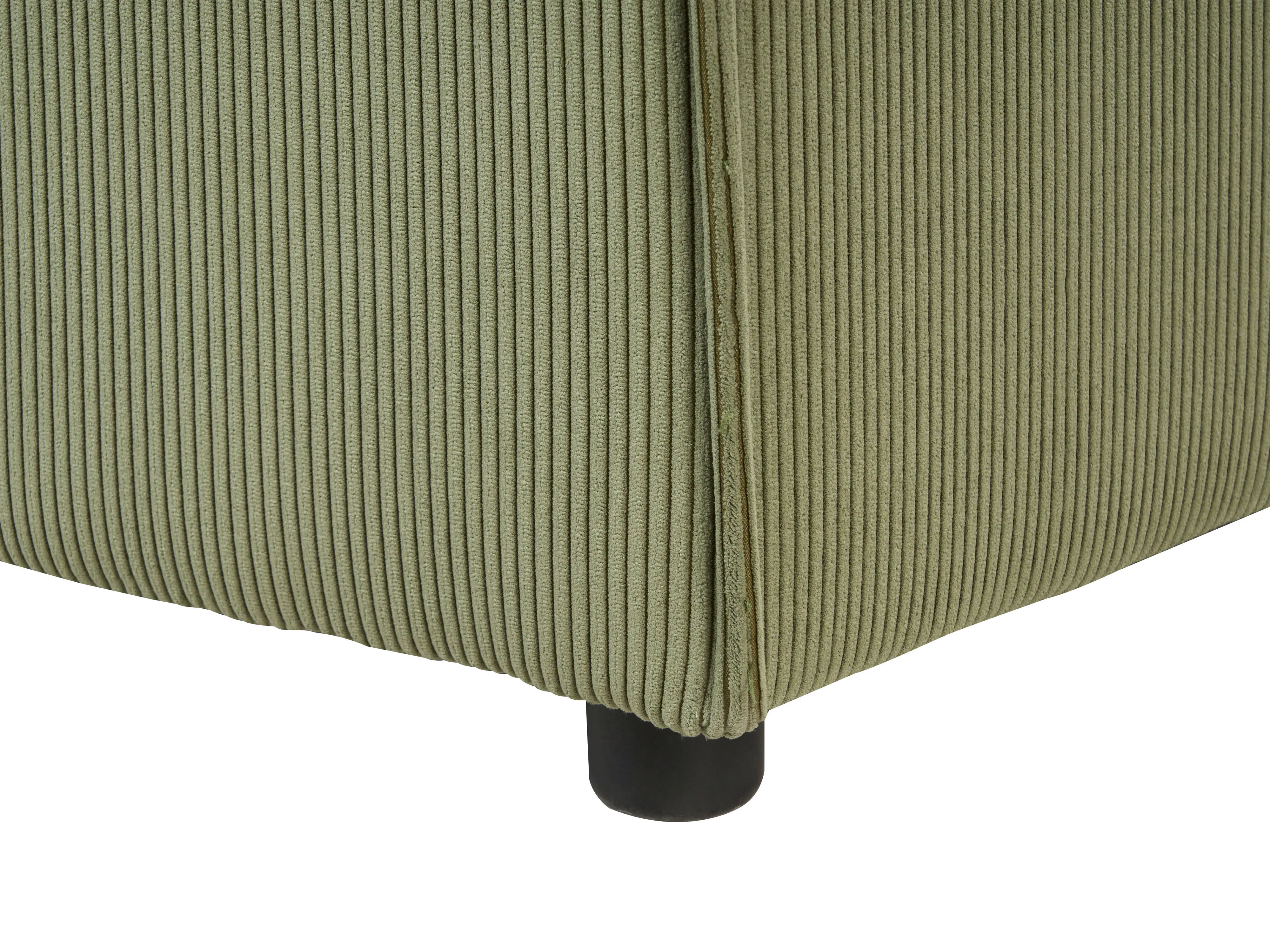 Rechtszijdige chaise longue ARDAL Corduroy Groen