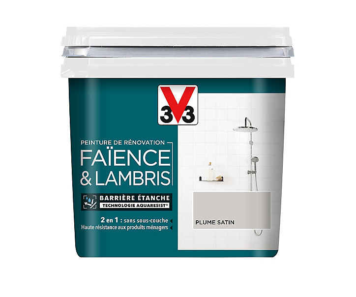 Peinture de rénovation faïence et lambris V33 plume satin 750ml