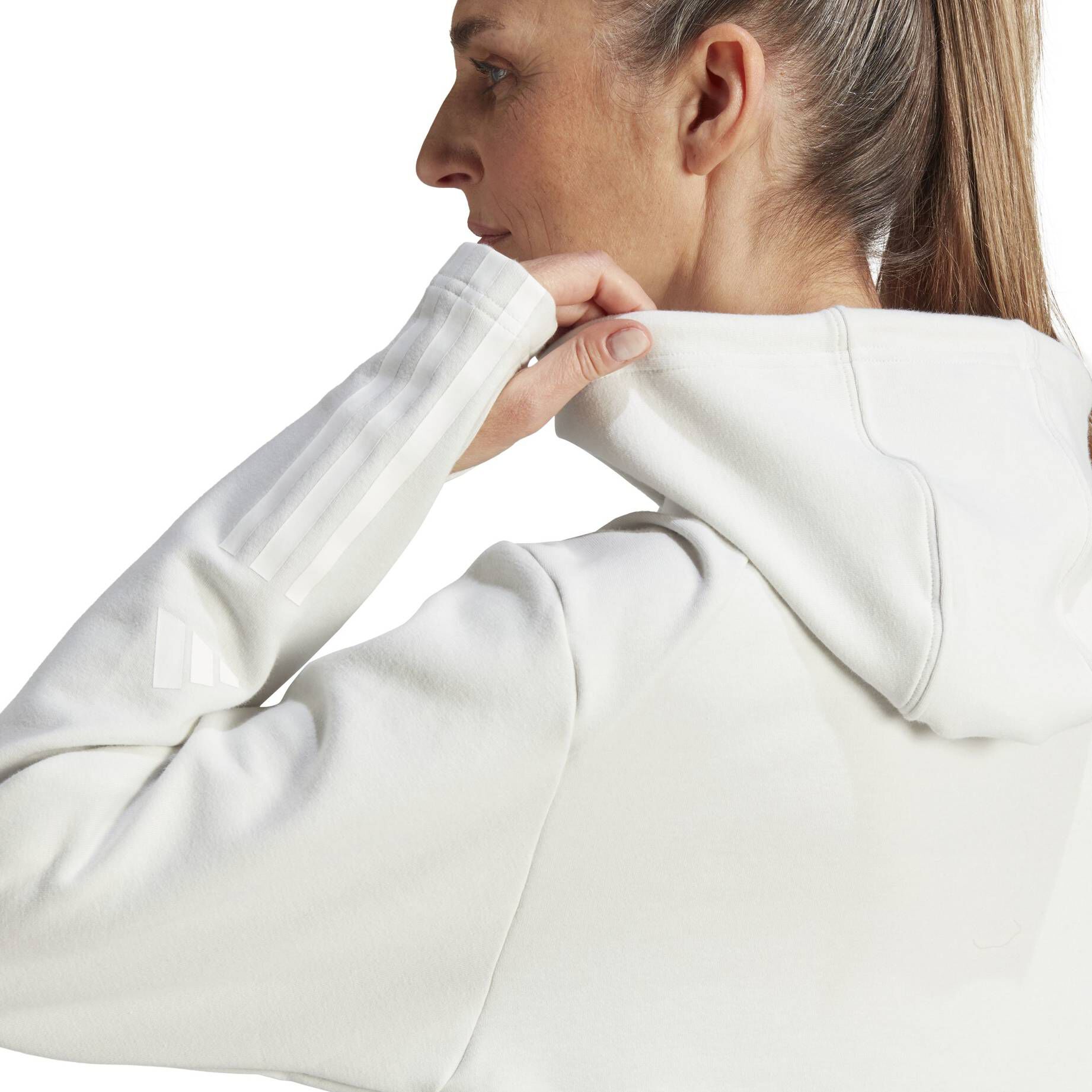 adidas Performance| Damen Sweatshirt TRAIN ESSENTIALS COTTON 3-STRIPES HOODIE
