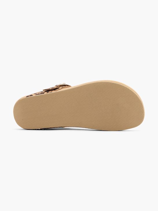 Graceland Pantoletten-Zehentrenner beige