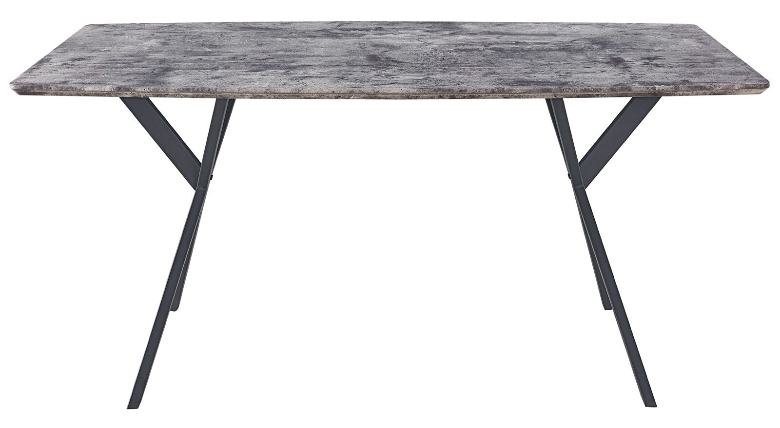 Tisch Leon Beton-Optik/schwarz 160x90 cm