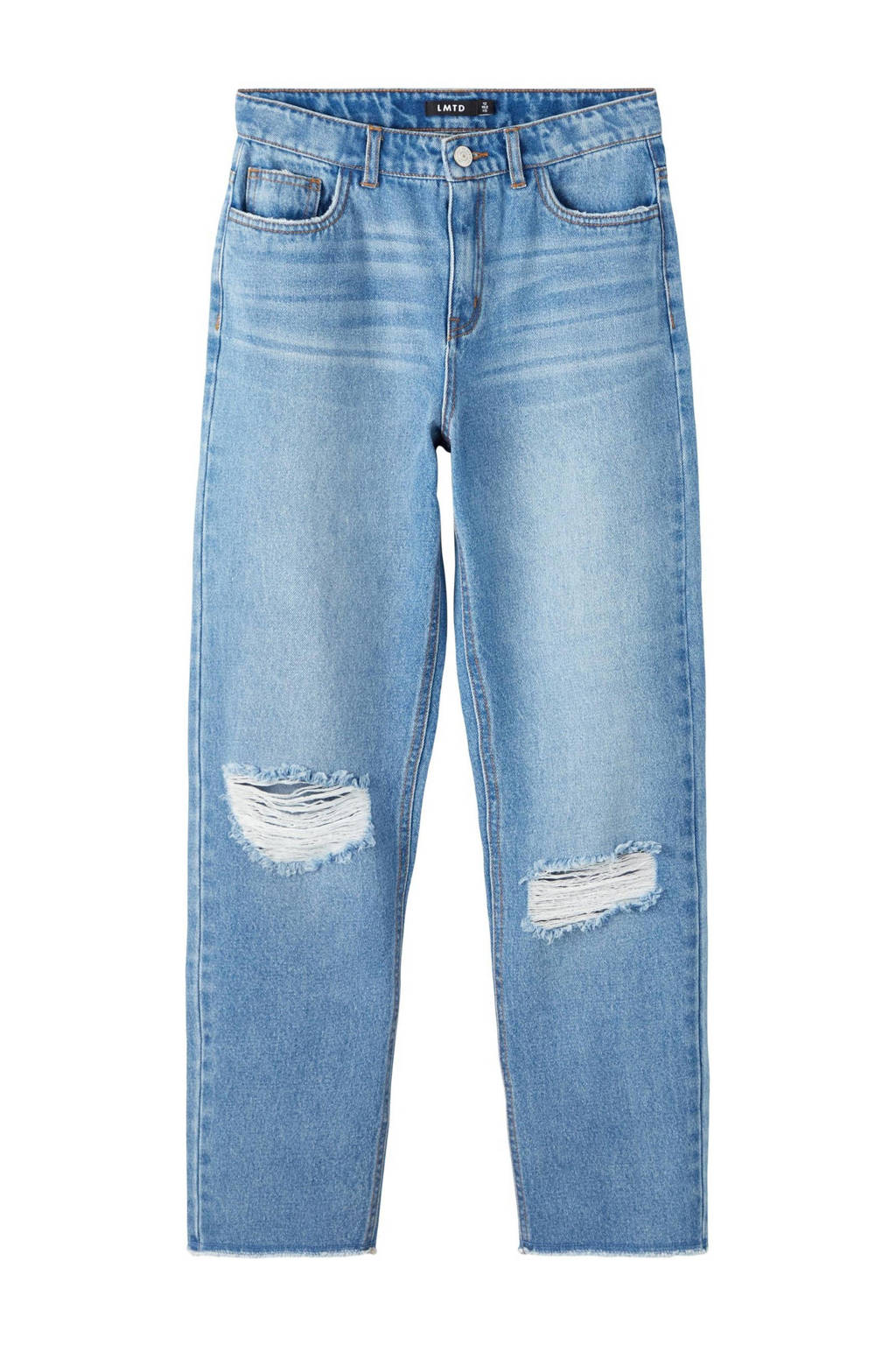 LMTD high waist loose fit jeans NLFBIZZA light denim