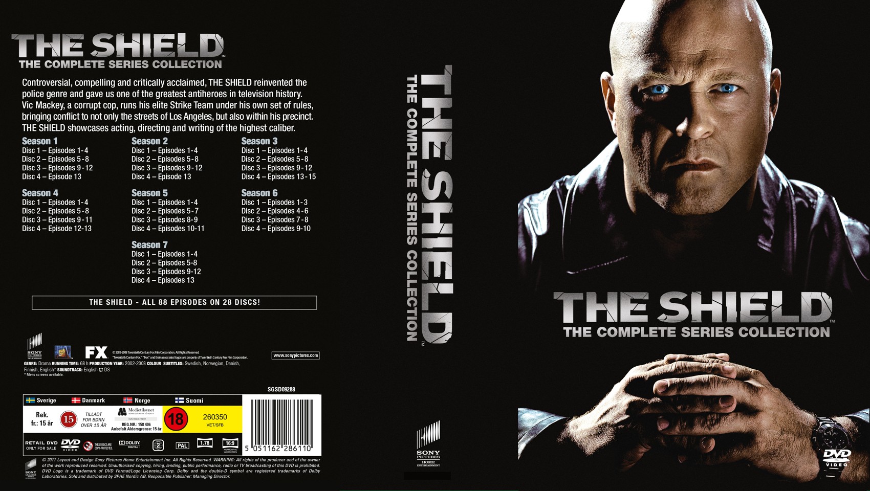 The Shield Complete Box (28 disc) - DVD