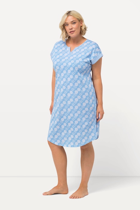 Bigshirts, 2er-Pack, Tunika-Ausschnitt, Halbarm