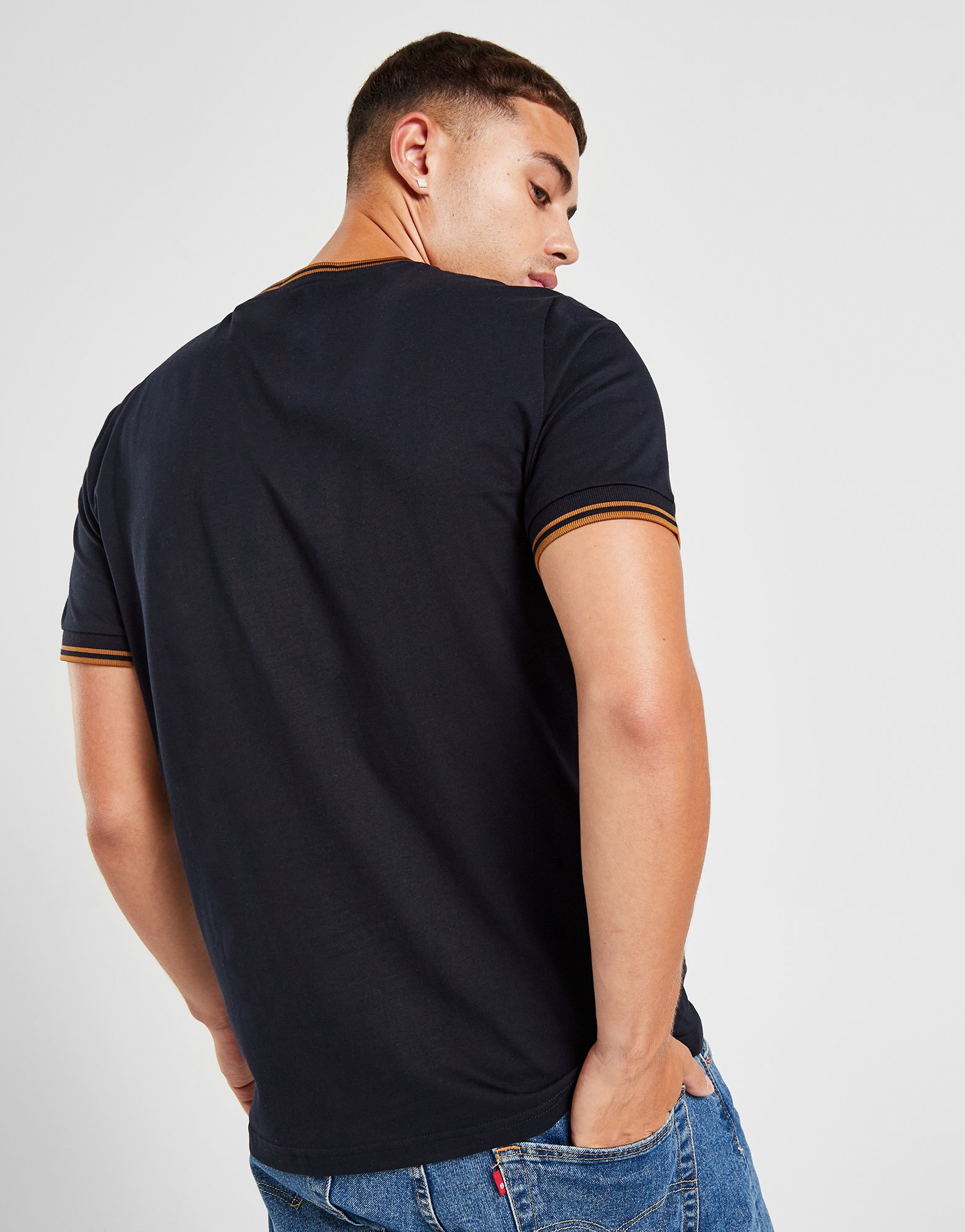 Fred Perry T-Shirt à Manches Courtes Twin Tipped Ringer Homme