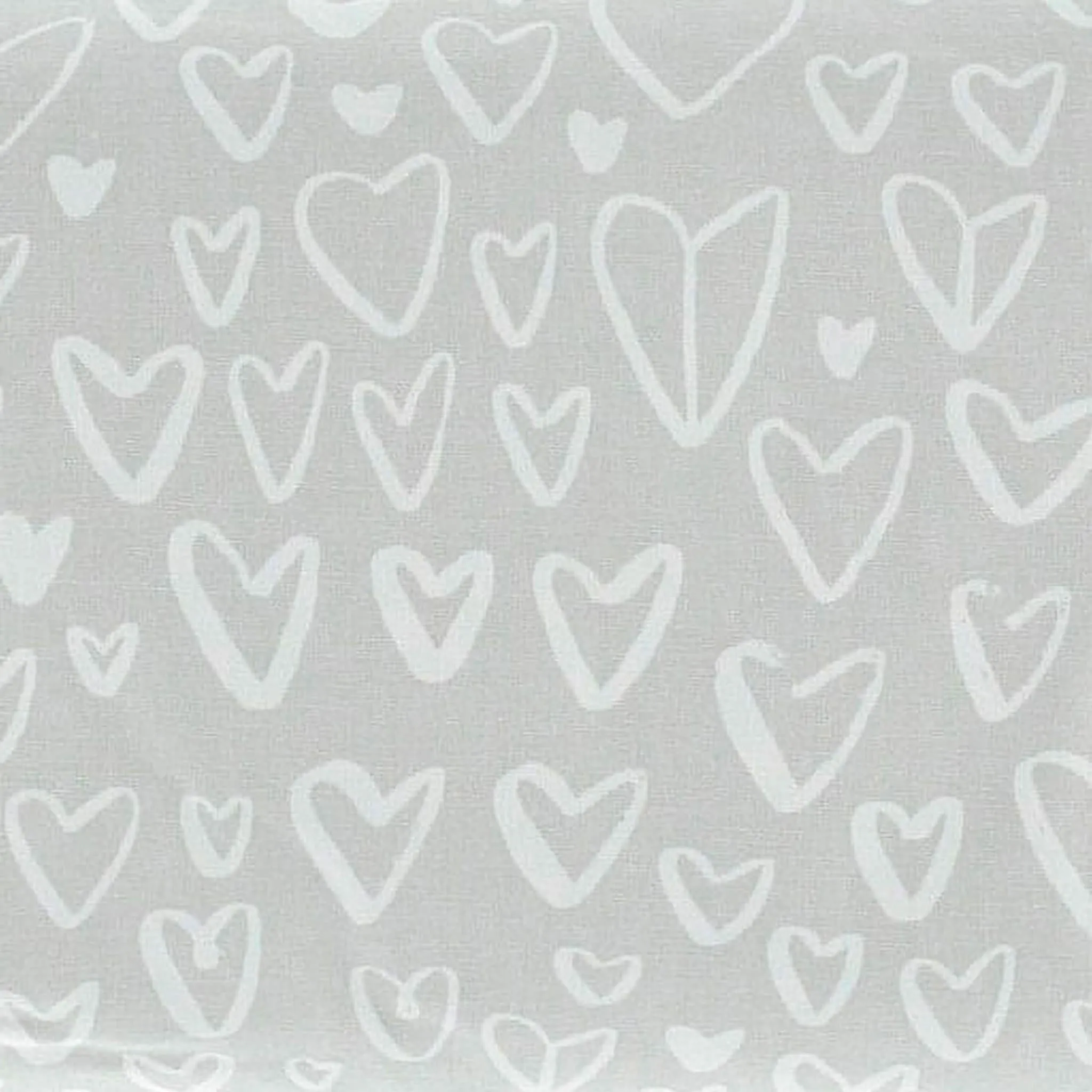Neka Housse pour Coussin d'Allaitement - Coeurs Gris