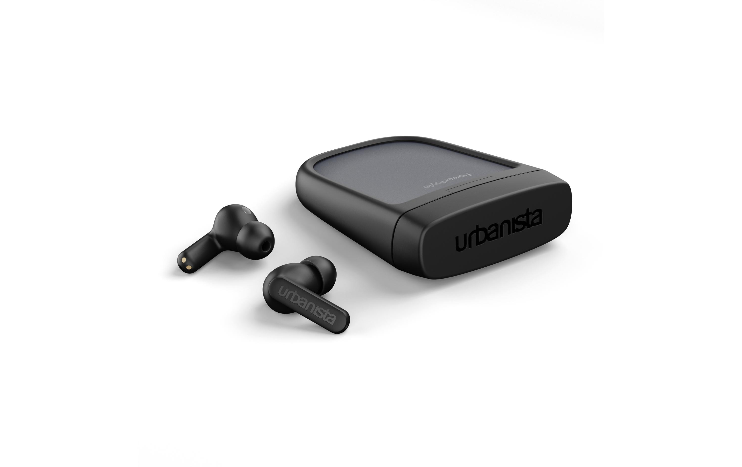 Wireless In-Ear-Kopfhörer Phoenix Schwarz<br>Solarbetriebene Ohrhörer mit Geräuschunterdrückung