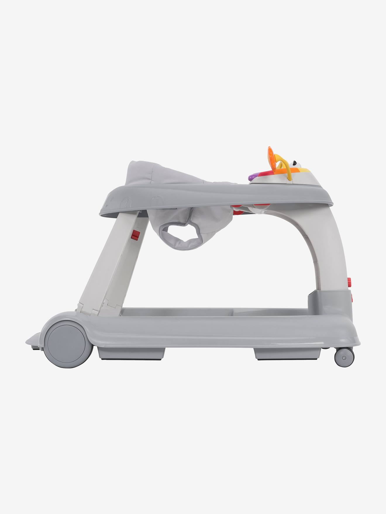 Carrinho de passeio CHICCO 123 cinza claro liso, modelo evolutivo.