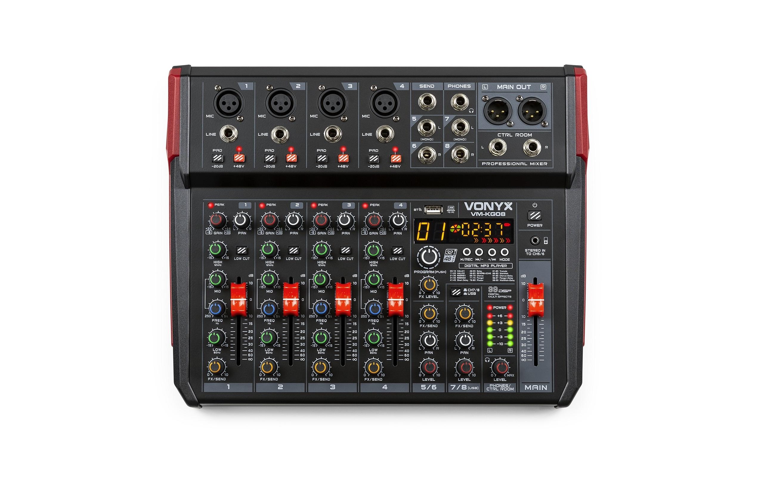 Mischpult VM-KG08<br>Flexibler und effizienter Kompaktmixer
