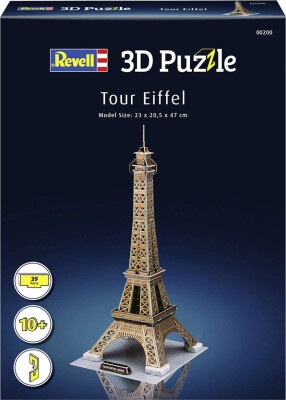 Eiffeltårnet 3D Puslespil - Revell 3D Puzzle - 39 Brikker - 47 CM