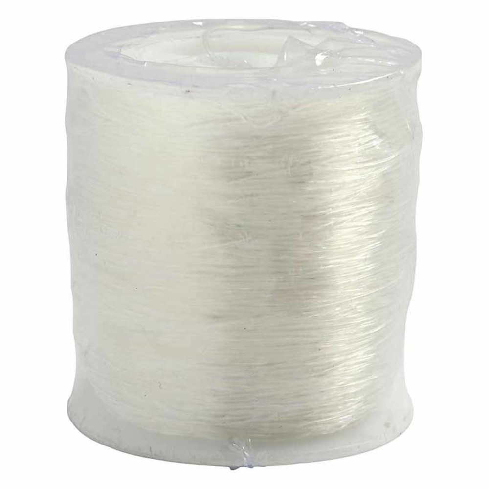 Fil élastique transparent 0,8 mm x 100 m