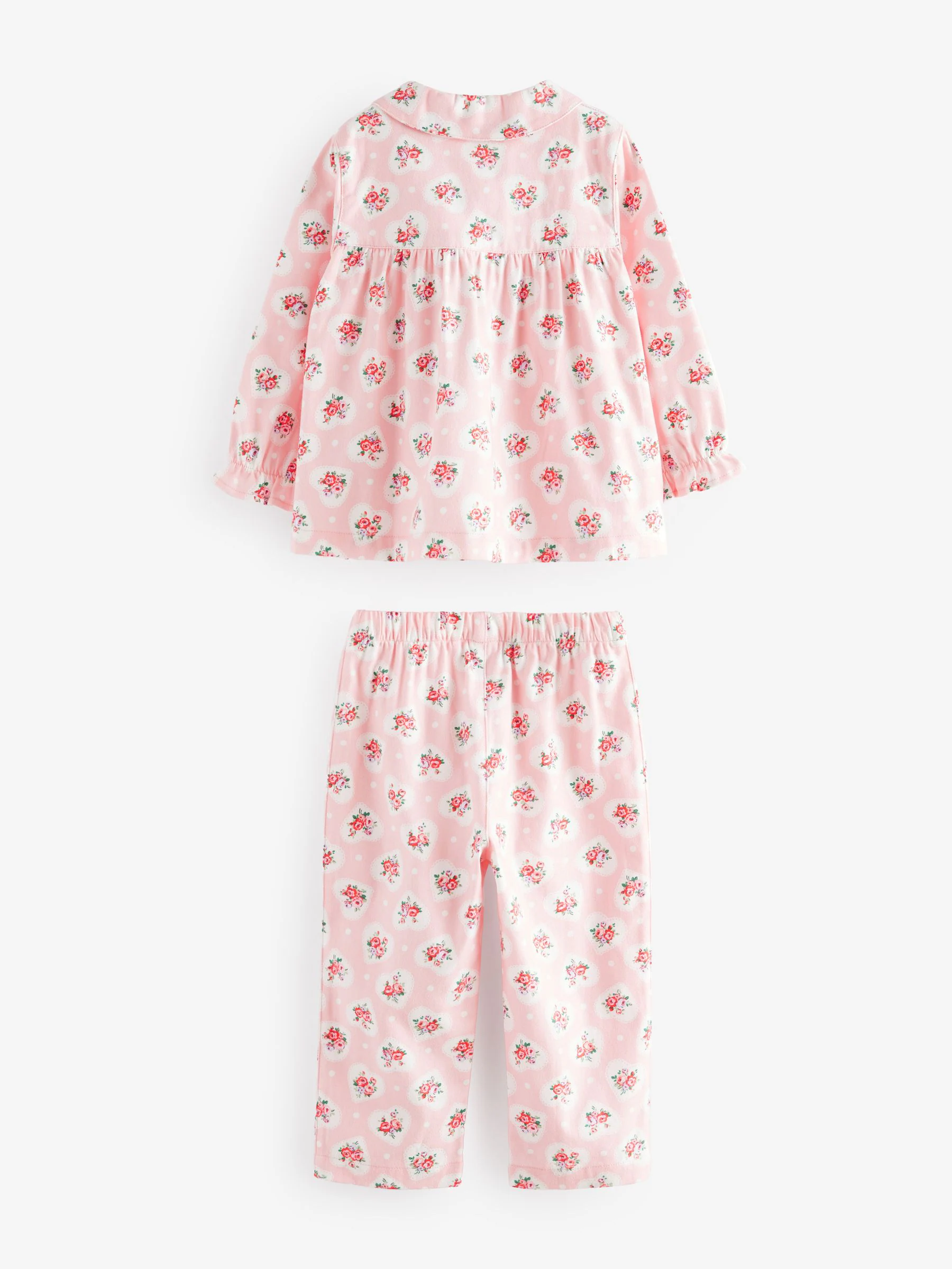 Roze - Cath Kidston Woven Button Through Floral Pyjamas