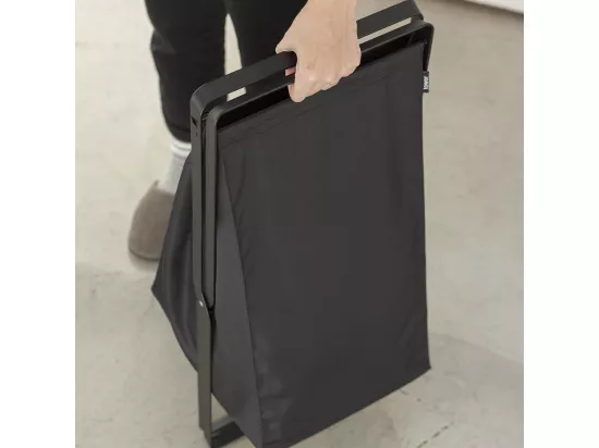 Panier à linge pliable noir Tower - L30 cm