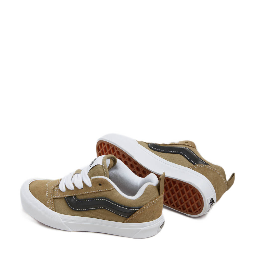 Knu Skoolsneakers olijfgroen/zwart