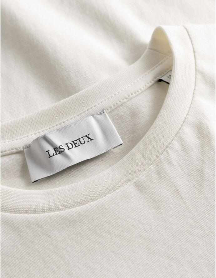 Les Deux Camden T-Shirt Light ivory/black
