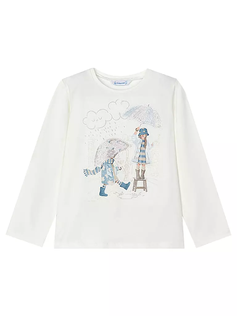 MAYORAL Mädchen Langarmshirt creme