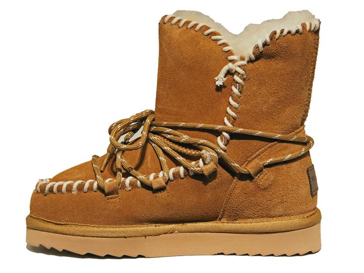 Warmbat WATURRA WOMEN SUEDE LACE BOOT cognac