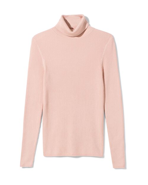 haut femme Louisa côtelé rose pâle