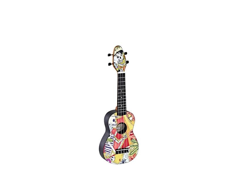 Ortega Guitars Ukulele Keiki Package K2-EM – El Muerto Der perfekte Einstieg in die Welt der Ukulele