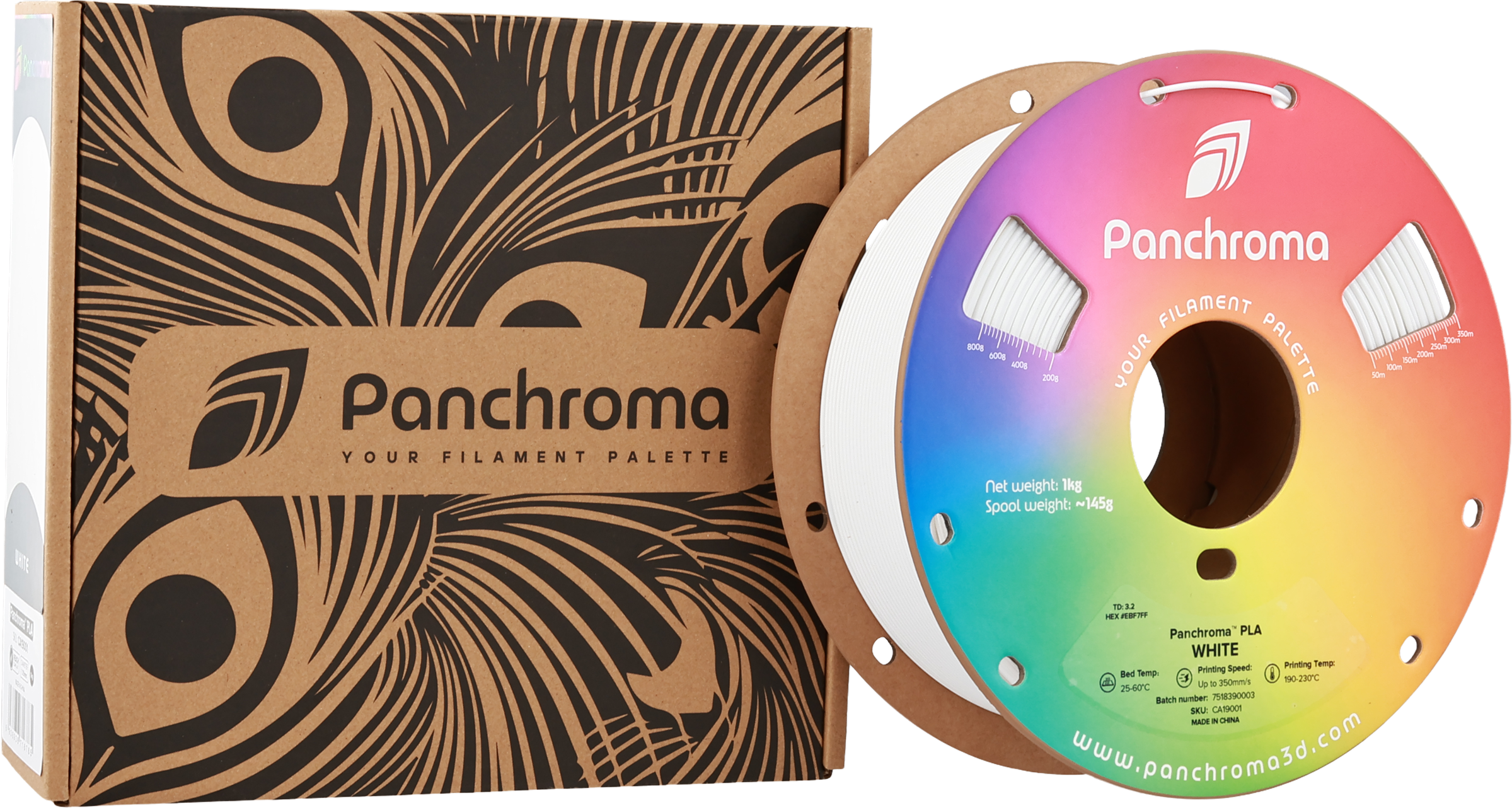 Polymaker  Panchroma™ PLA White, 1,75 mm / 1000 g    High-Speed Filament in White