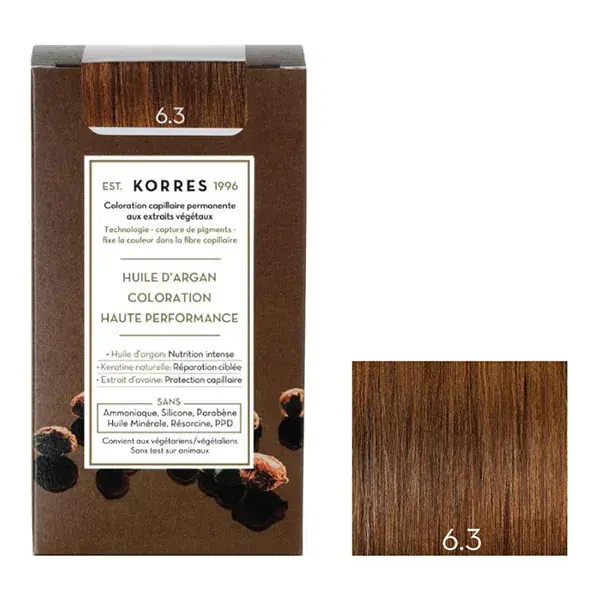 Korres 6.3 BLOND MIEL DORÉ Coloration - Argan