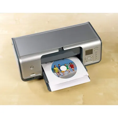 Avery Zweckform L6043-25 CD-Etiketten ClassicSize,A4 Ø 117 mm, 25 Bogen/50 Etiketten, weiß