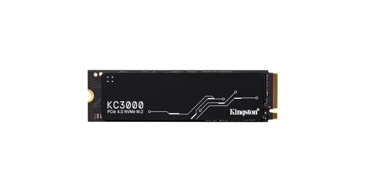 KingstonKC3000 512 GB SSD  (Zwart, SKC3000S/512G, PCIe 4.0 NVMe, M.2 2280)