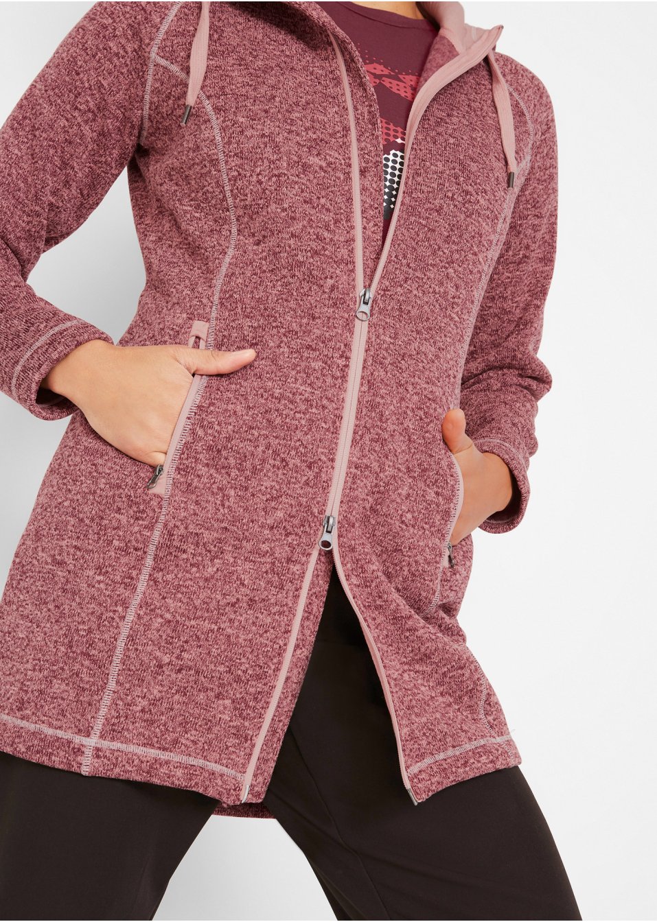 Veste longue polaire