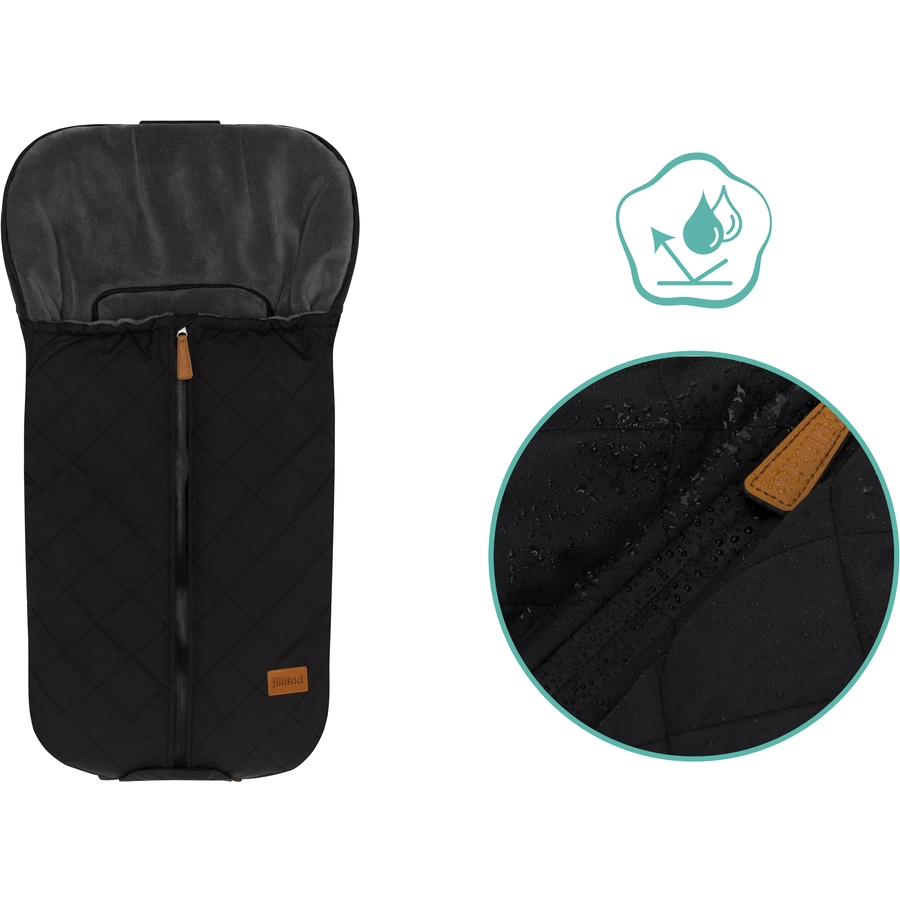 fillikid Winterfußsack Nevado für Babyschale Schwarz