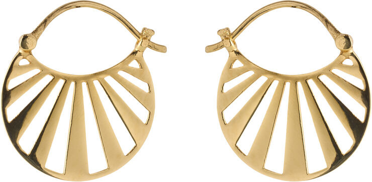 Pernille Corydon Jewellery Small Misty Light Earrings size 18 mm Gold