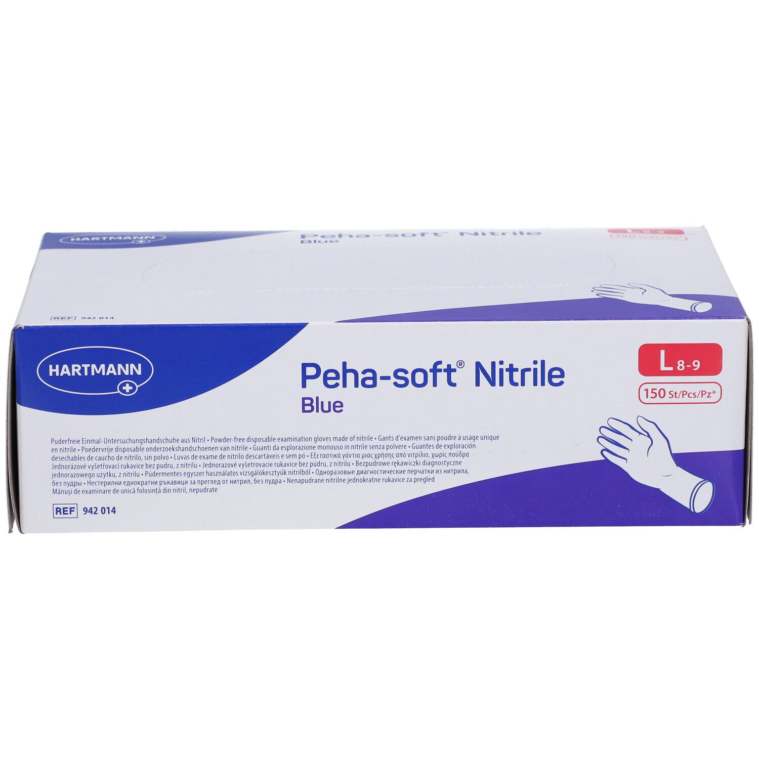 Peha-soft® nitrile blue puderfrei L