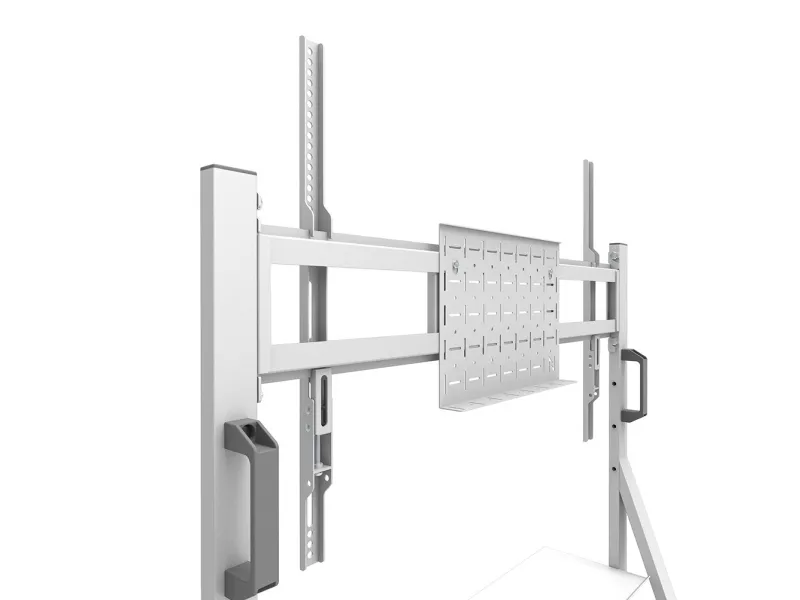 Neomounts Move Go FL50-525WH1 - Vogn med hjul - for fladt panel - låsbar - stål - hvid - skærmstørrelse: 55