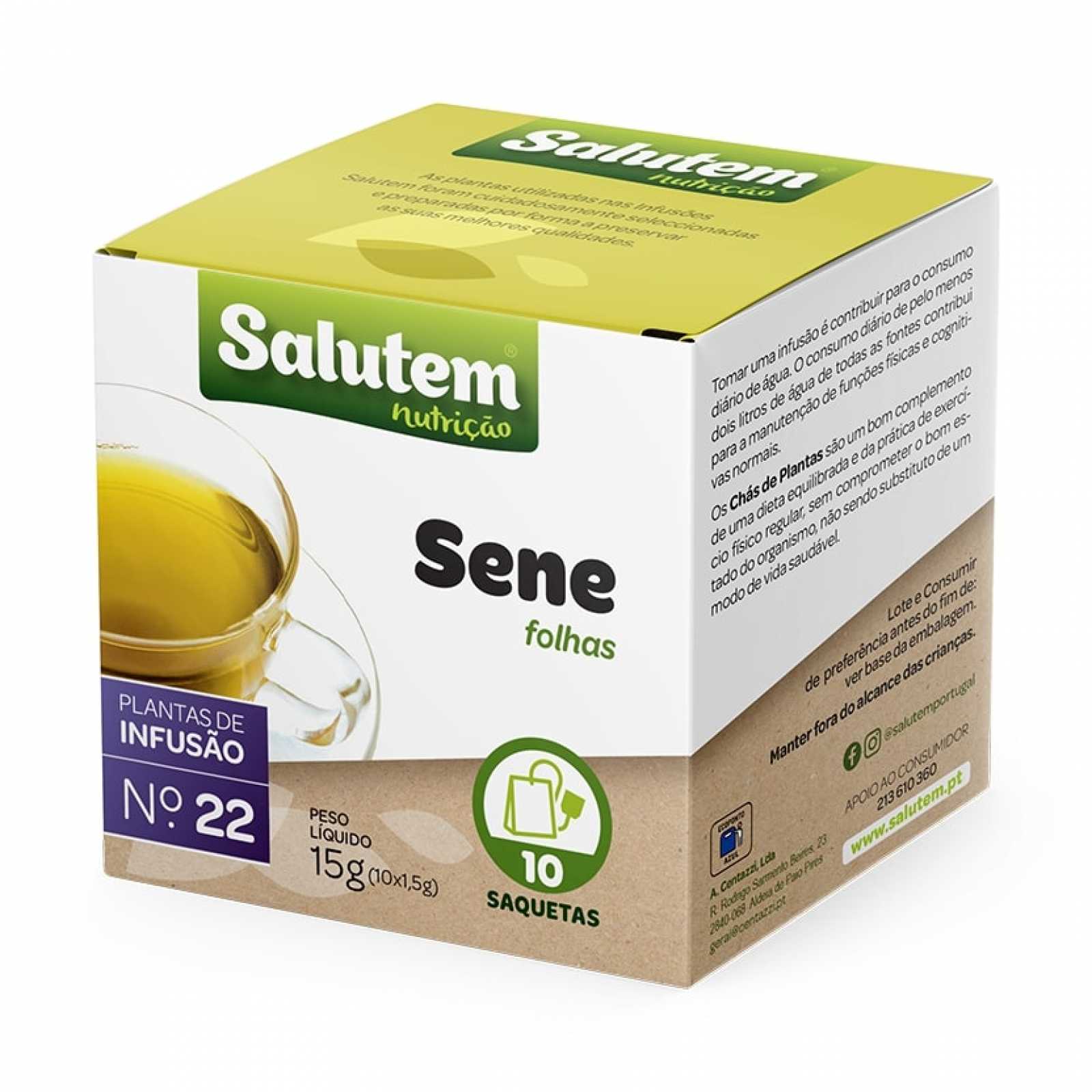 Chá Salutem nº 22 - Folhas de Sene 10 saquinhos
