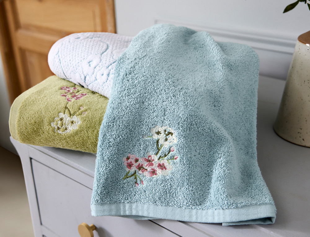 Linge de bain brodé-Florescence