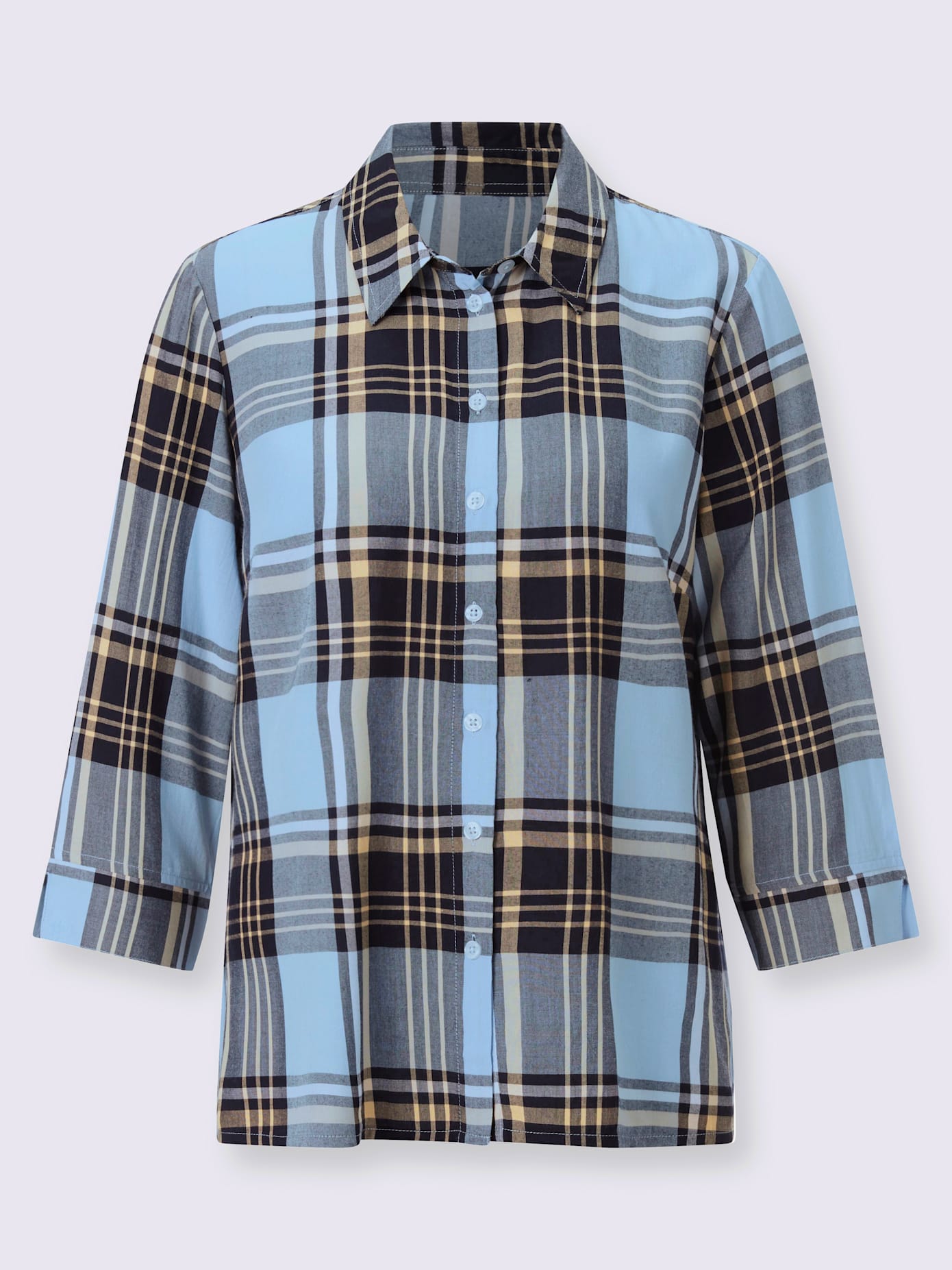 Chemisier à carreaux pure viscose