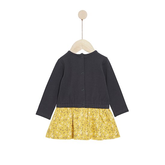 Golden Winter Robe manches longues bi-matière   Print Clairière        de               P'tit bisou