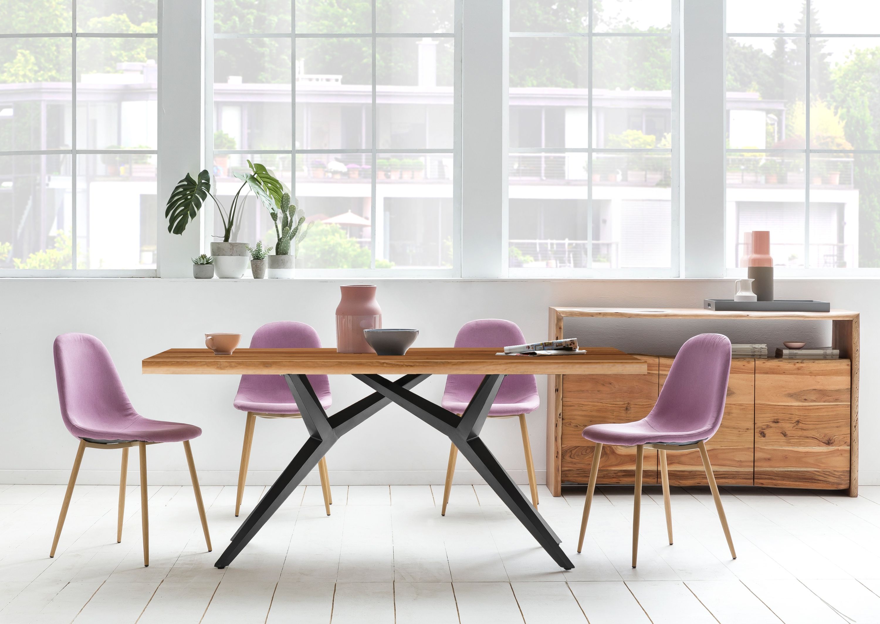 Tisch 200x100 Teak Holztisch Esstisch Küchentisch Wohnzimmertisch Speisetisch