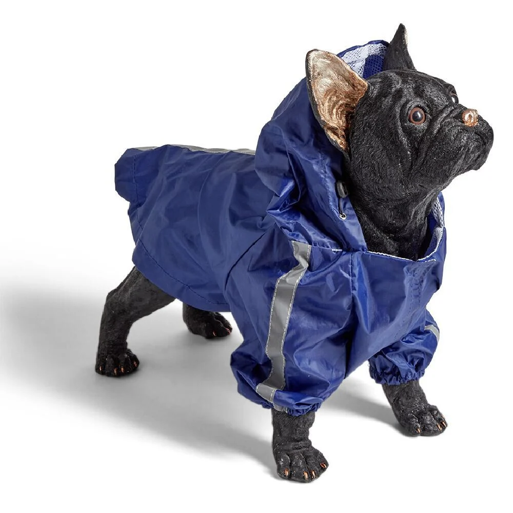 Manteau pour chien imperméable bleu - Taille L