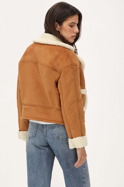 Cognac suède teddy jasje