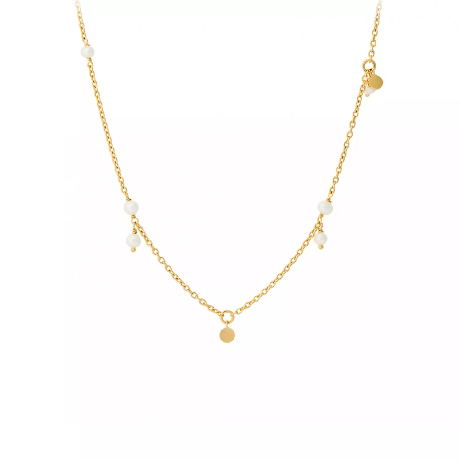 Pernille Corydon Ocean Pearl Halskæde 18 kt. Forgyldt Sølv n-434-gp