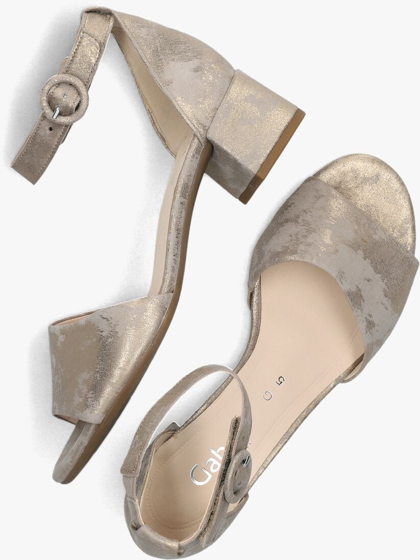 beige gabor sandalen met hak 902