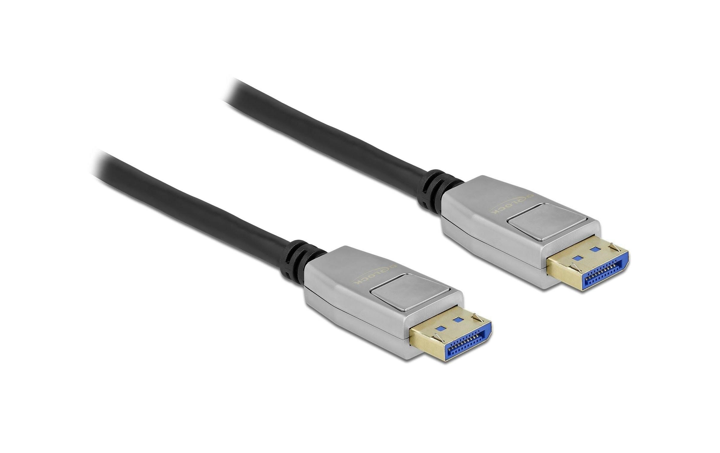 Kabel 8K 60Hz, 54Gbps DisplayPort - DisplayPort, 5 mDelock DisplayPort Kabel 8K 60 Hz 40 Gbps 5 m