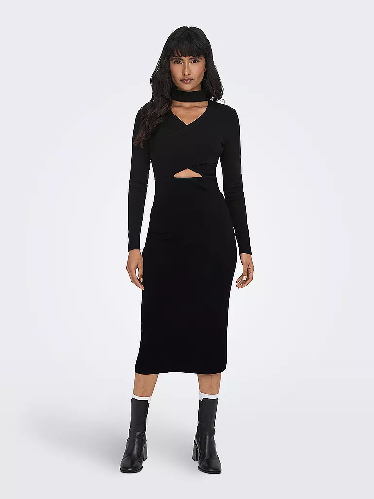 ONLY Midikleid ONLINA schwarz