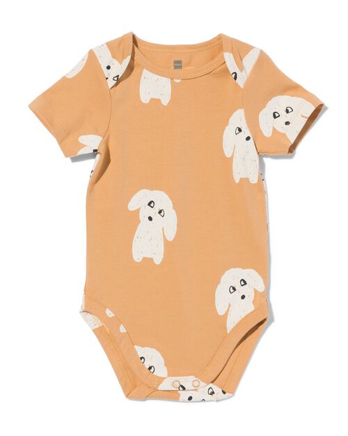 body extensible avec chiens pour bébé marron