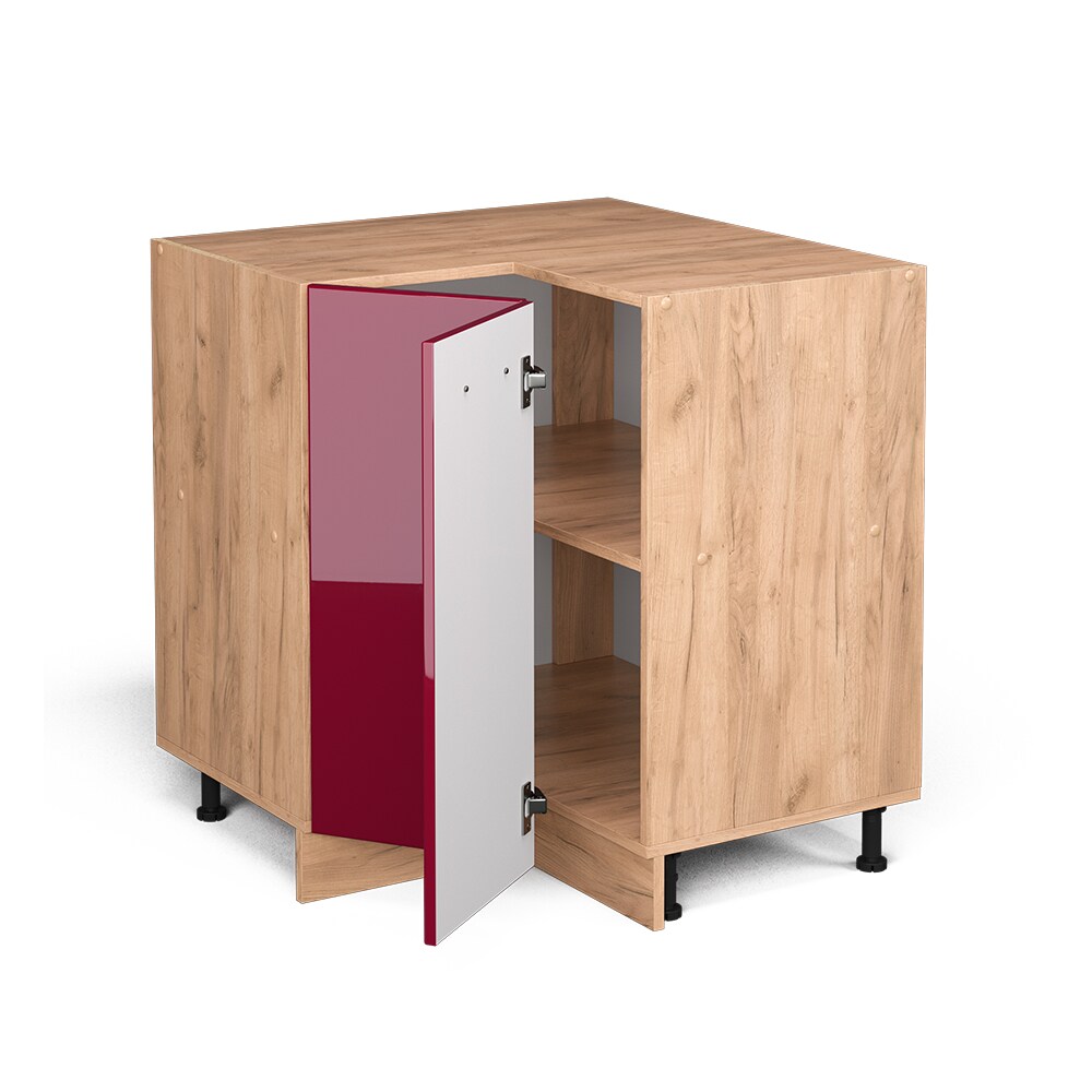 Vicco Eckunterschrank Küchenschrank Küchenzeile R-Line 87 cm Goldkraft Bordeaux