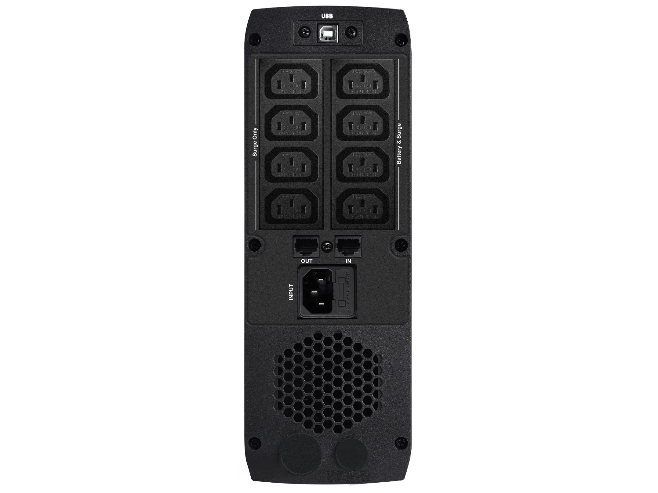 PowerWalker VI 1000 CSW IEC - UPS - AC 170 - 280 V - 600 Watt - 1000 VA - 10 At - USB - output-stikforbindelser: 8