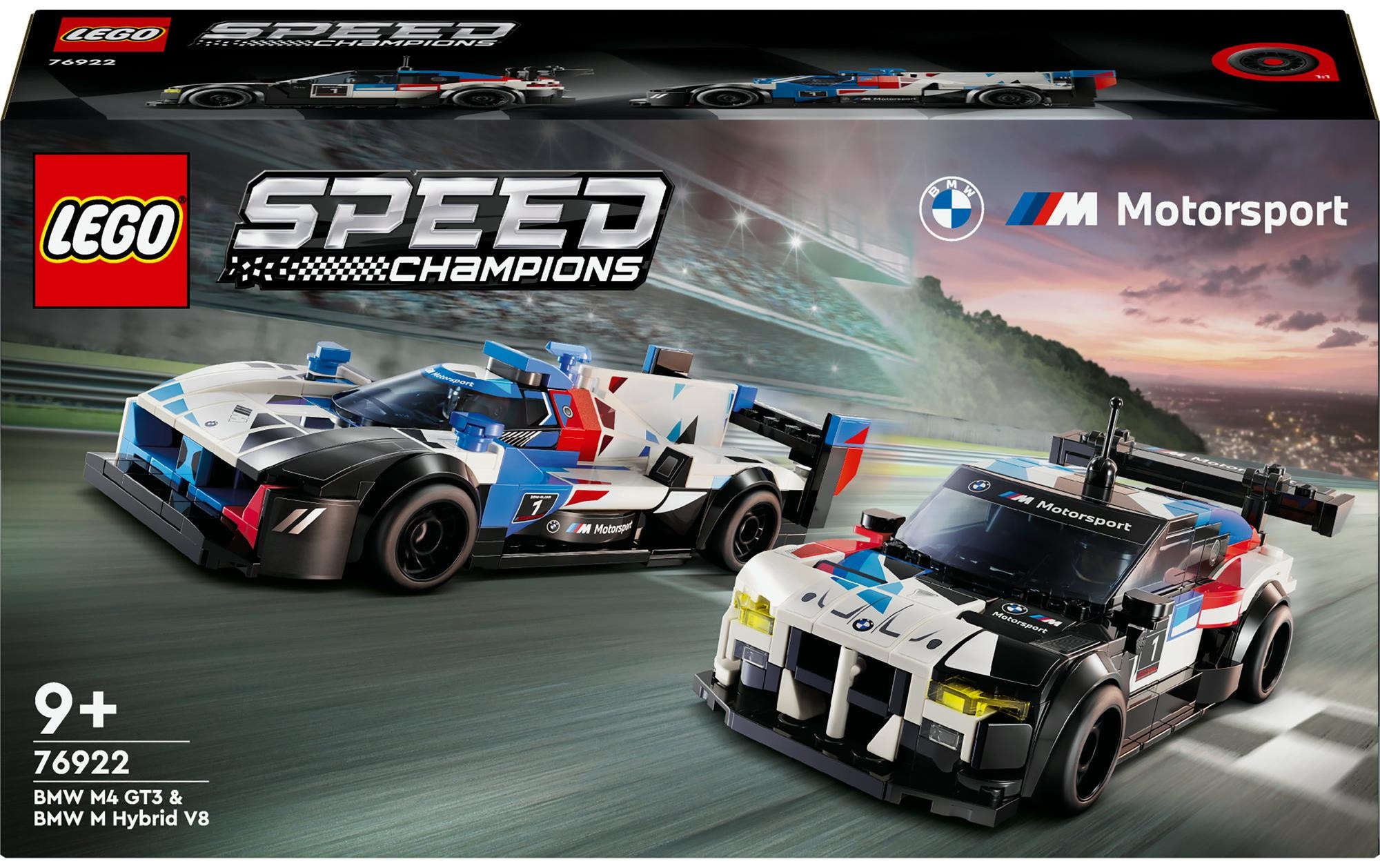 LEGO® Spielbausteine »Speed Champions BMW M4 GT3 & BMW M Hybrid V8 Rennwagen«