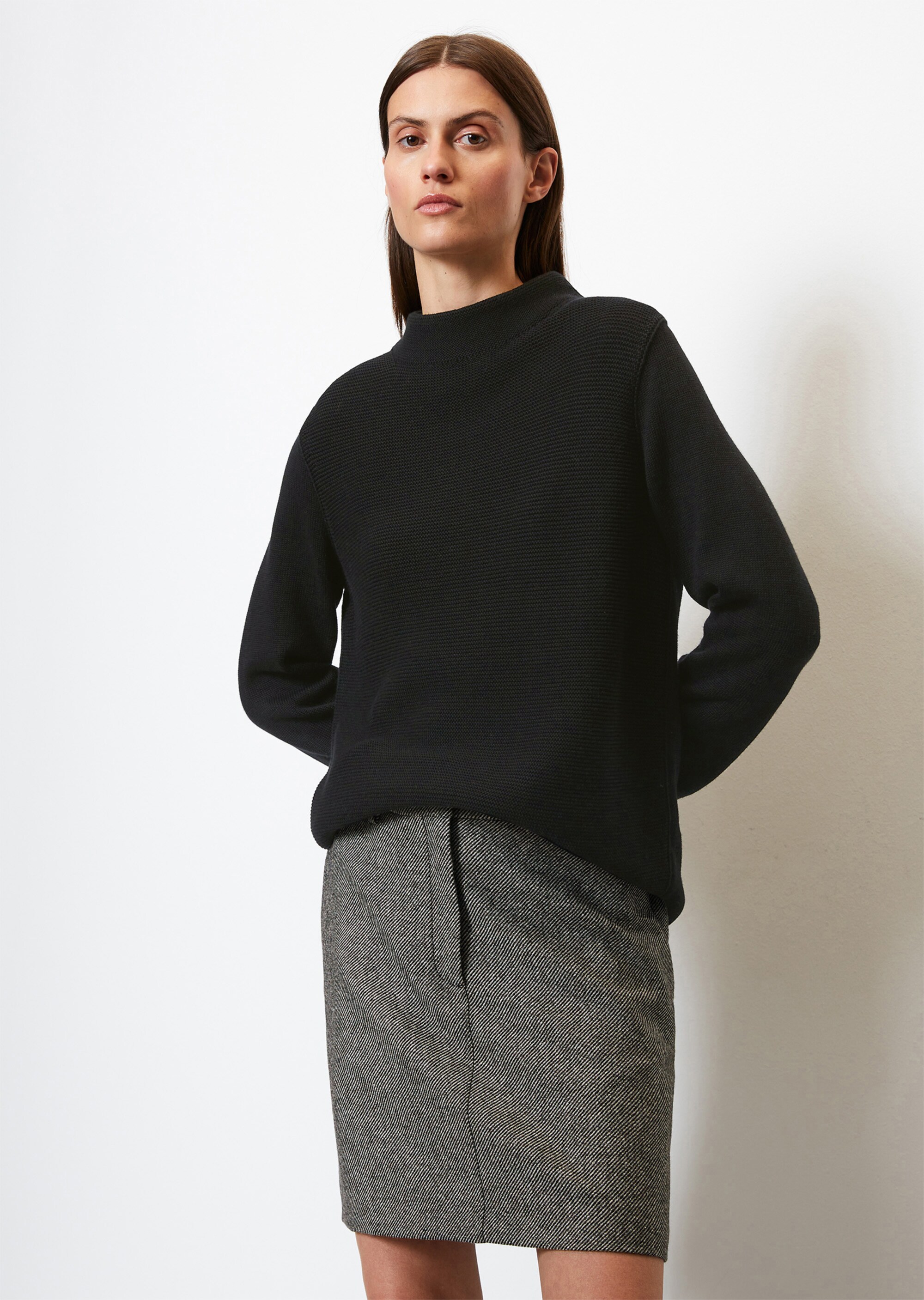 Strickpullover slim aus Organic Cotton