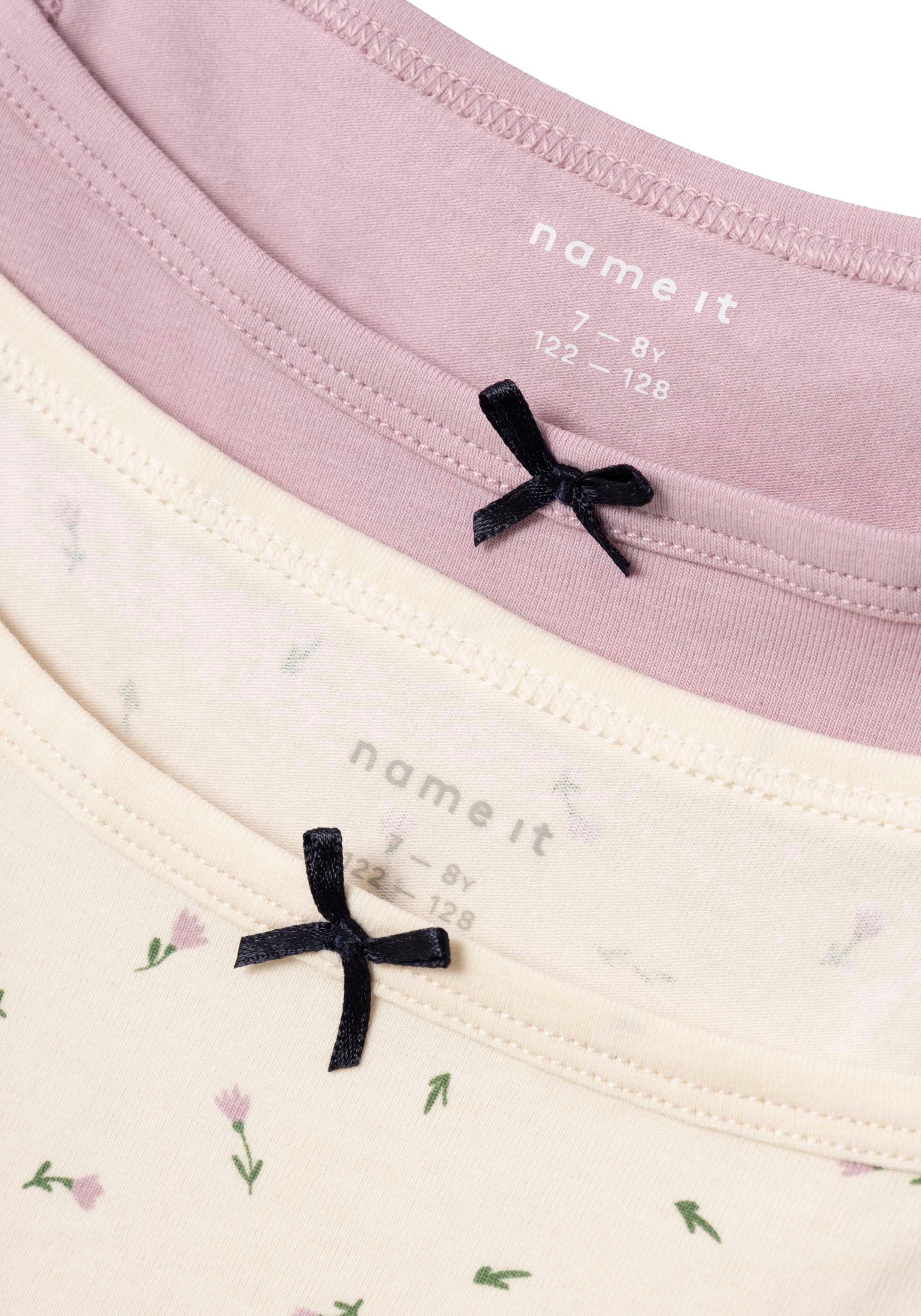 Name It Unterhemd »NKFSTRAP TOP 2P BUTTERCREAM FLORAL NOOS«, 2 Stk.