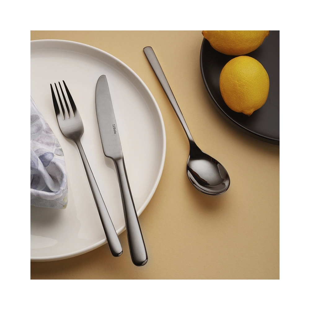 Sola Salamanca PVD Besteckset 24-tlg. Grey poliert